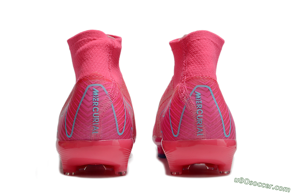 Nike Air Zoom Mercurial Superfly 10 Elite AG Artificial Grass Soccer Cleats - Pink/Jade 5
