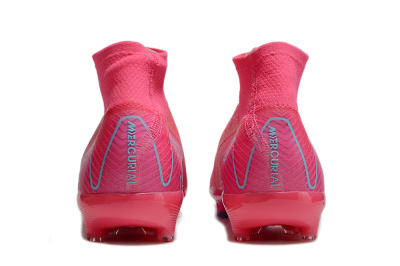 Nike Air Zoom Mercurial Superfly 10 Elite AG Artificial Grass Soccer Cleats - Pink/Jade