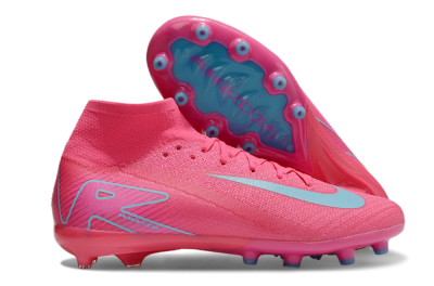 Nike Air Zoom Mercurial Superfly 10 Elite AG Artificial Grass Soccer Cleats - Pink/Jade
