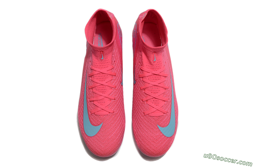 Nike Air Zoom Mercurial Superfly 10 Elite SG Soft Ground Soccer Cleats - Pink/Jade 4