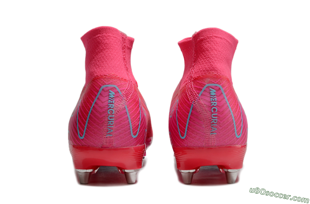 Nike Air Zoom Mercurial Superfly 10 Elite SG Soft Ground Soccer Cleats - Pink/Jade 5