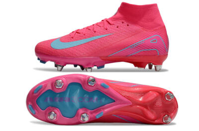 Nike Air Zoom Mercurial Superfly 10 Elite SG Soft Ground Soccer Cleats - Pink/Jade