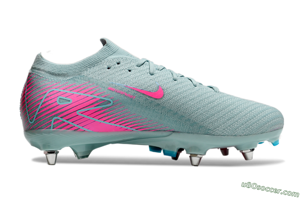 Nike Air Zoom Mercurial Vapor 16 Elite SG Soft Ground Soccer Cleats - Jade/Pink 7