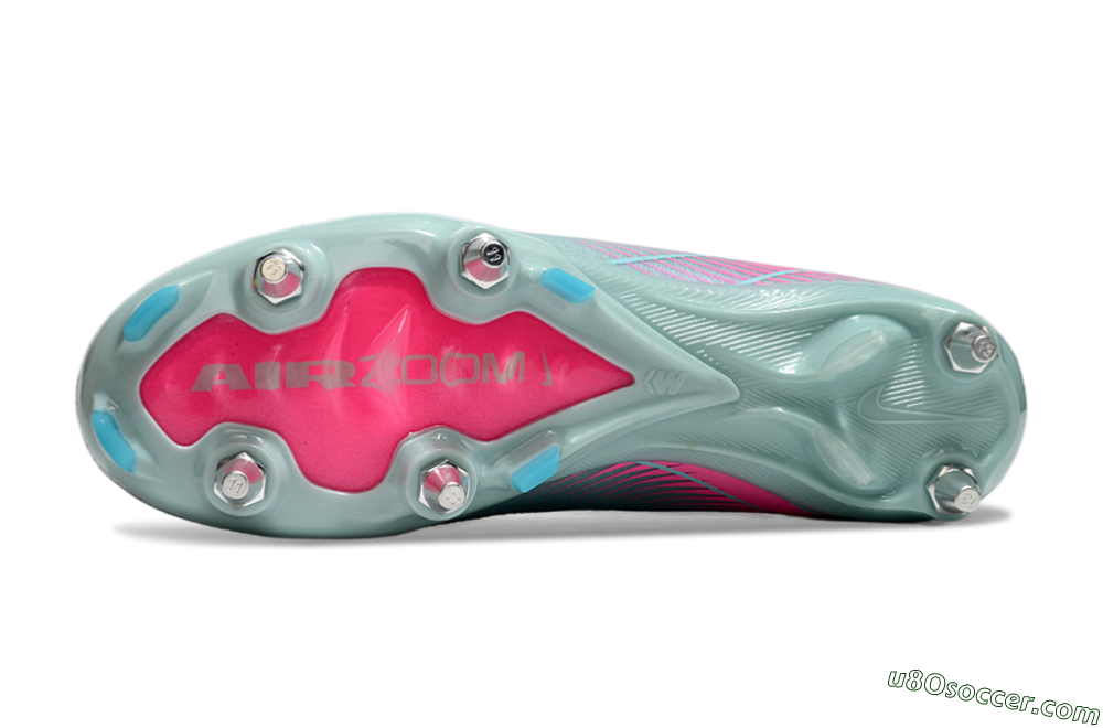 Nike Air Zoom Mercurial Superfly 10 Elite SG Soft Ground Soccer Cleats - Jade/Pink 6