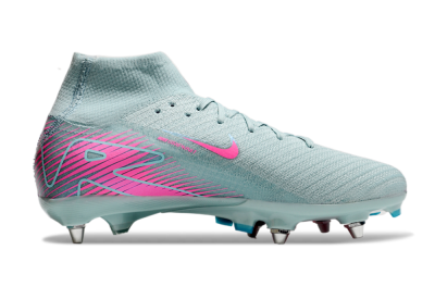 Nike Air Zoom Mercurial Superfly 10 Elite SG Soft Ground Soccer Cleats - Jade/Pink