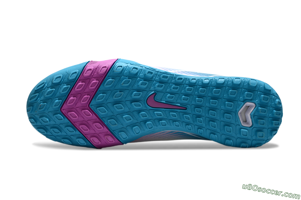 Nike Air Zoom Mercurial Vapor 16 Elite TF Artificial Turf Soccer Shoes - White/Purple/Jade 6