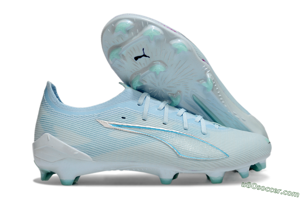Puma Ultra Ultimate FG Firm Ground Soccer Cleats - Jade/Silver/Blue 1
