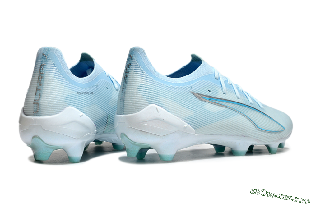 Puma Ultra Ultimate FG Firm Ground Soccer Cleats - Jade/Silver/Blue 6