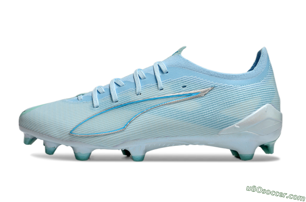 Puma Ultra Ultimate FG Firm Ground Soccer Cleats - Jade/Silver/Blue 2