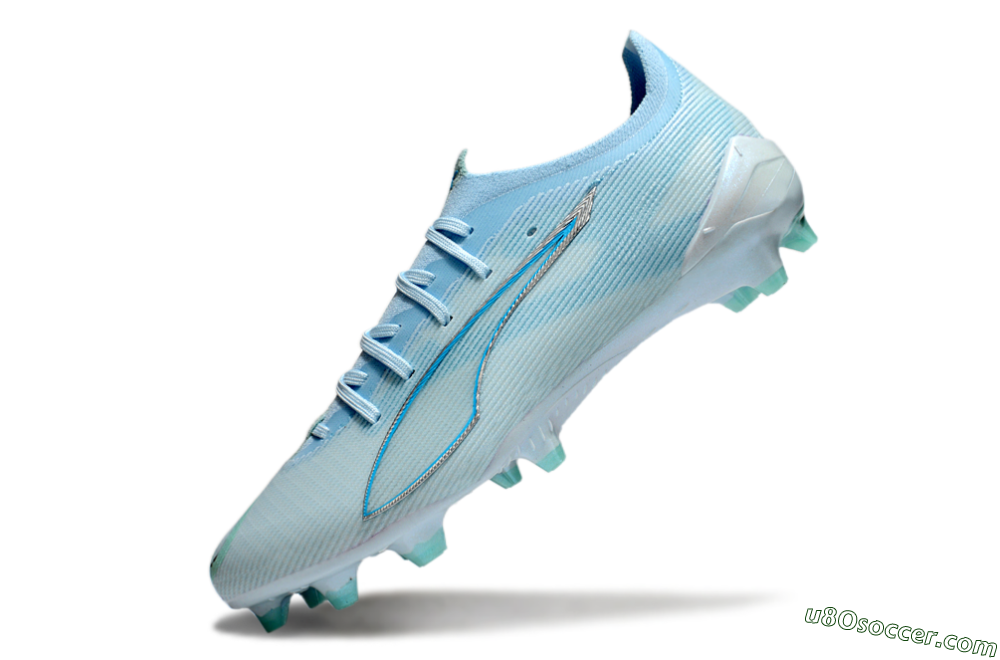 Puma Ultra Ultimate FG Firm Ground Soccer Cleats - Jade/Silver/Blue 5