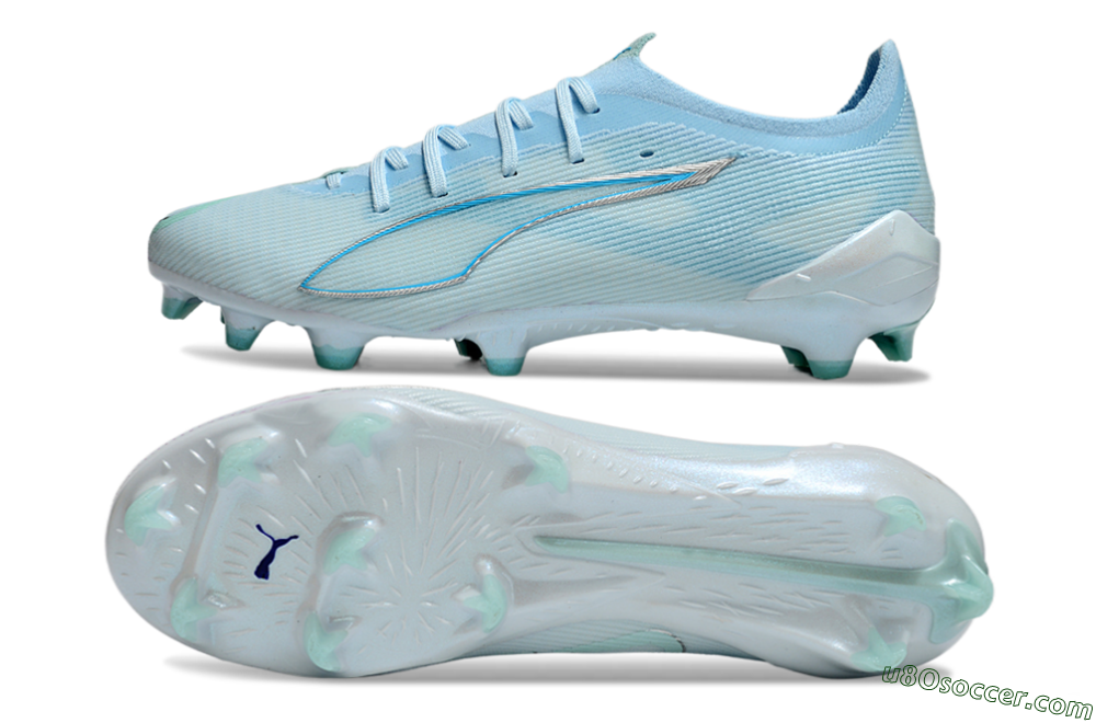 Puma Ultra Ultimate FG Firm Ground Soccer Cleats - Jade/Silver/Blue 0