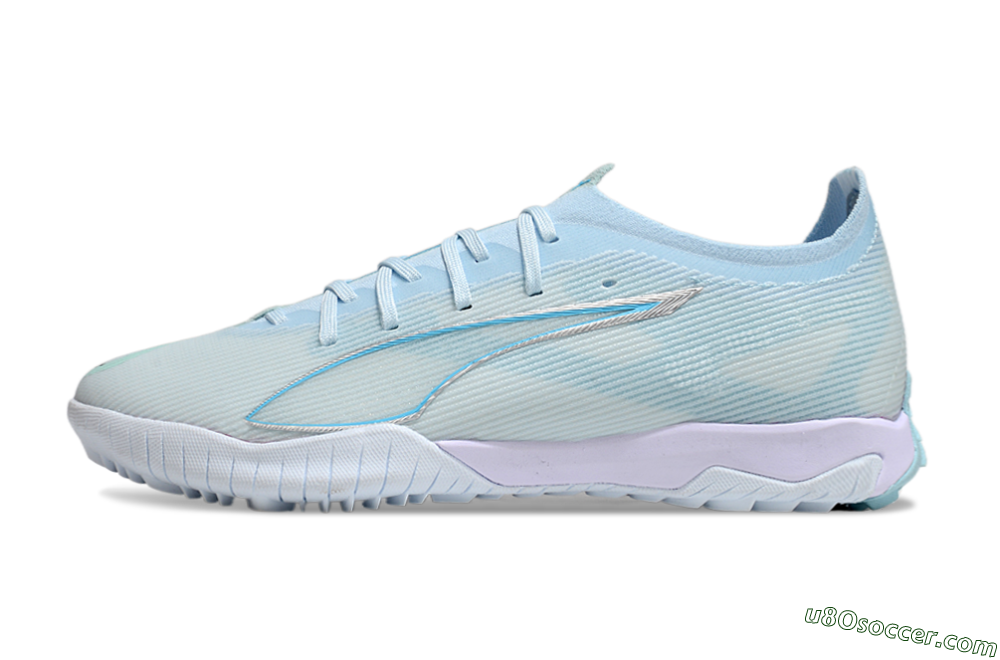 Puma Ultra Ultimate TF Artificial Turf Soccer Cleats - Jade/Silver/Blue 2