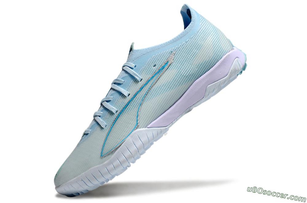 Puma Ultra Ultimate TF Artificial Turf Soccer Cleats - Jade/Silver/Blue 5