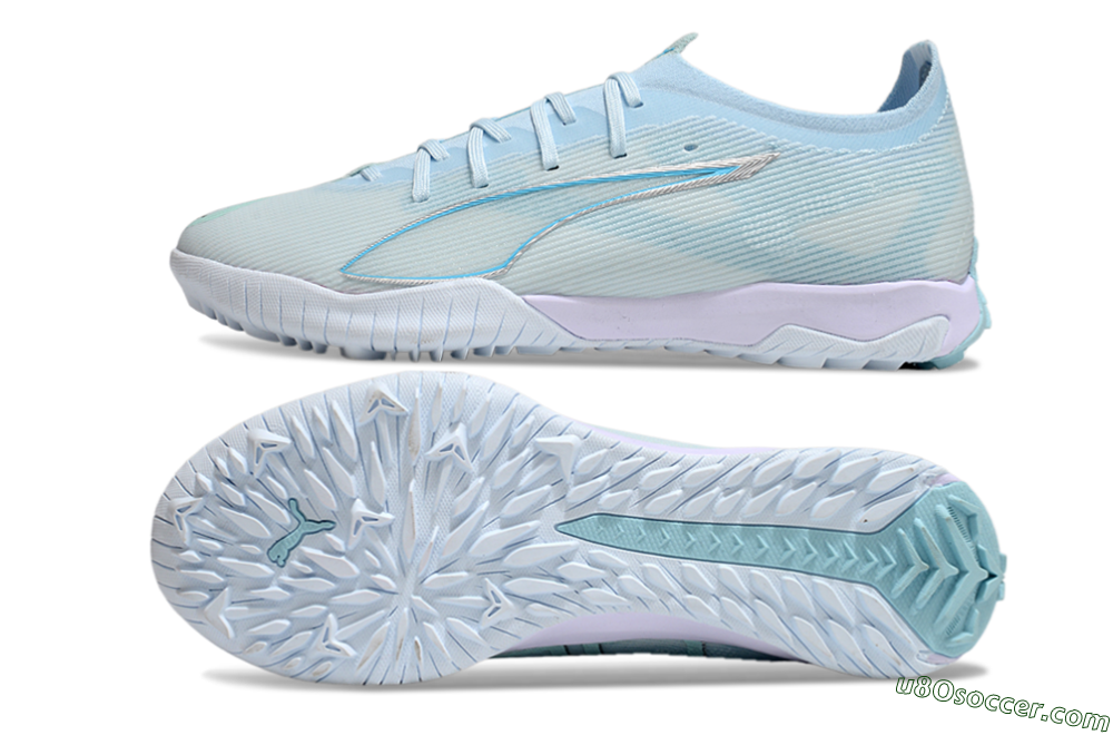 Puma Ultra Ultimate TF Artificial Turf Soccer Cleats - Jade/Silver/Blue 0
