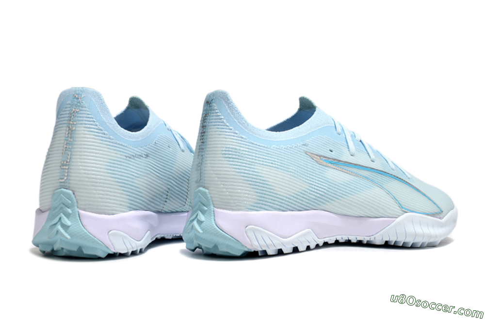 Puma Ultra Ultimate TF Artificial Turf Soccer Cleats - Jade/Silver/Blue 6