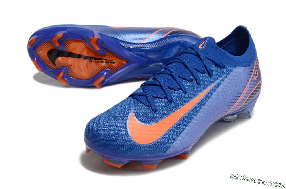Nike Air Zoom Mercurial Vapor 16 Elite FG Firm Ground Soccer Cleats - Blue/Orange 3