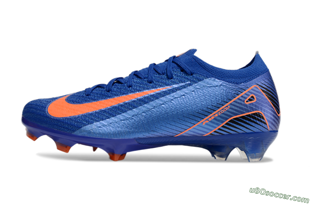 Nike Air Zoom Mercurial Vapor 16 Elite FG Firm Ground Soccer Cleats - Blue/Orange 2