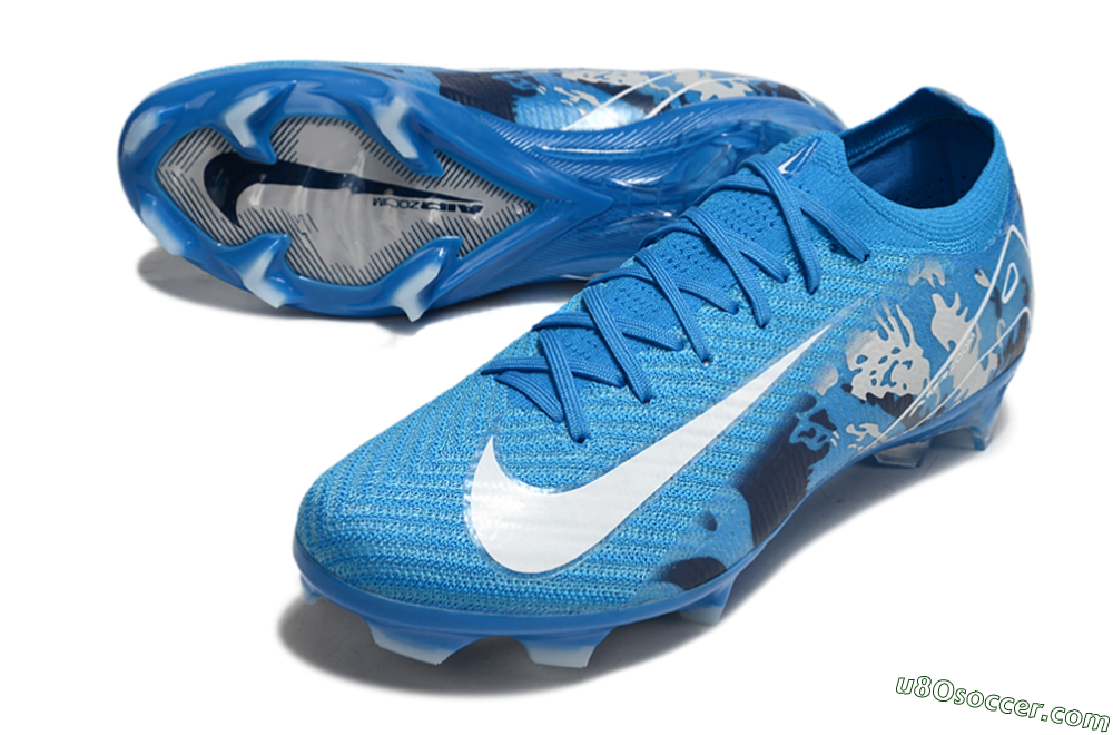 Nike Air Zoom Mercurial Vapor 16 Elite FG Firm Ground Soccer Cleats - Blue/White 3