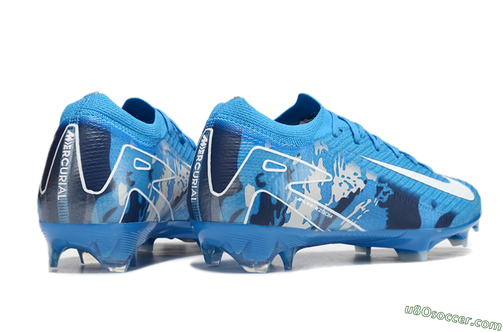 Nike Air Zoom Mercurial Vapor 16 Elite FG Firm Ground Soccer Cleats - Blue/White 6