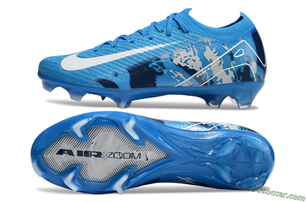 Nike Air Zoom Mercurial Vapor 16 Elite FG Firm Ground Soccer Cleats - Blue/White 0