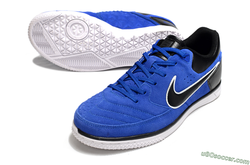 Nike Street Gato IC Indoor & Futsal Soccer Shoes - Blue/Black/White 3