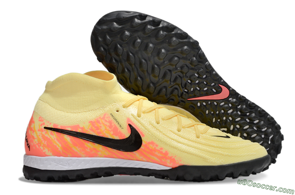 Nike Phantom Luna Elite NU TF Artificial Turf Soccer Shoes - Yellow/Black/Red 1