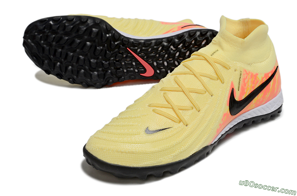 Nike Phantom Luna Elite NU TF Artificial Turf Soccer Shoes - Yellow/Black/Red 3