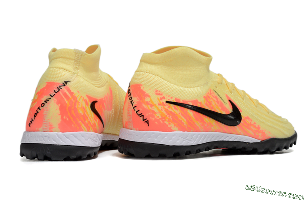 Nike Phantom Luna Elite NU TF Artificial Turf Soccer Shoes - Yellow/Black/Red 6