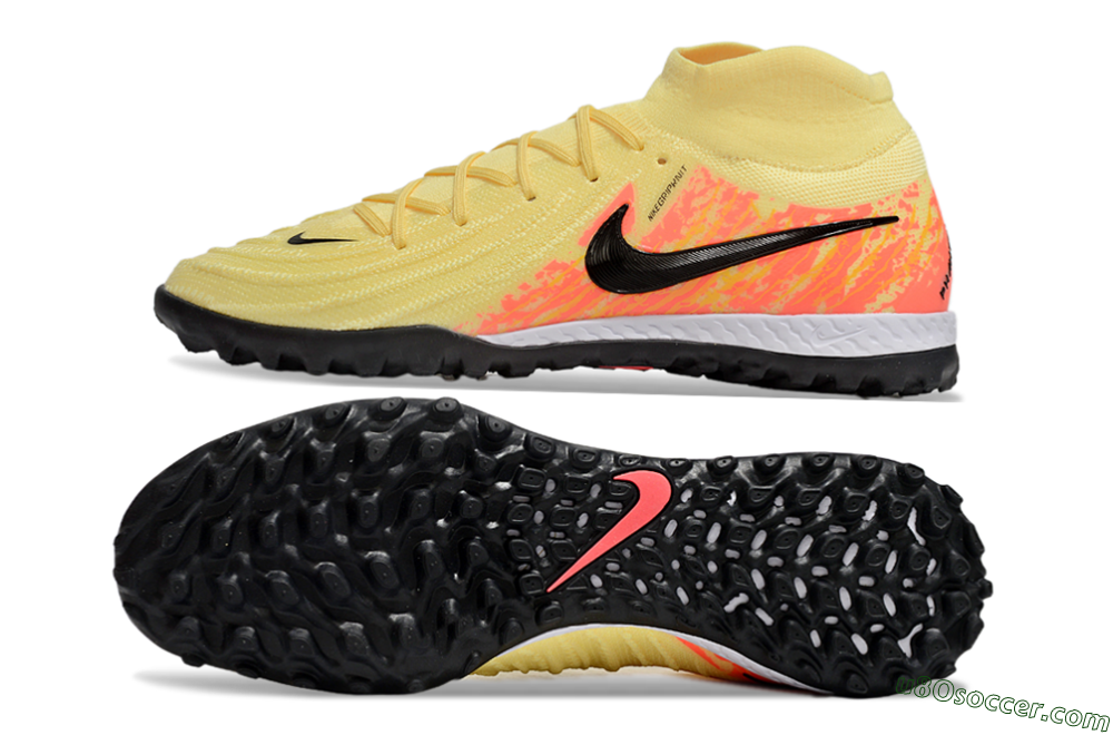 Nike Phantom Luna Elite NU TF Artificial Turf Soccer Shoes - Yellow/Black/Red 0