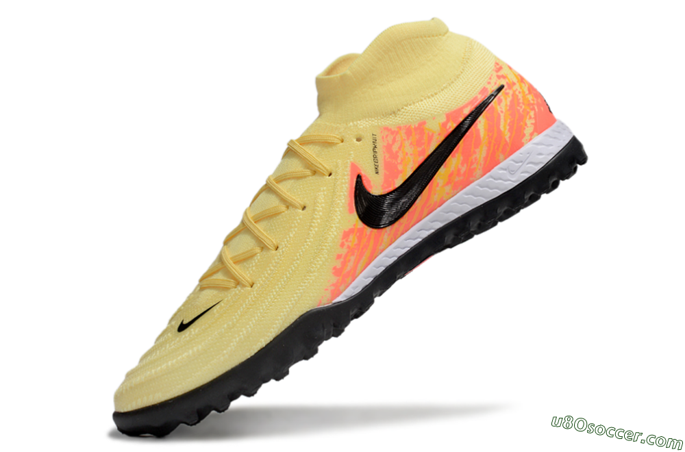 Nike Phantom Luna Elite NU TF Artificial Turf Soccer Shoes - Yellow/Black/Red 5
