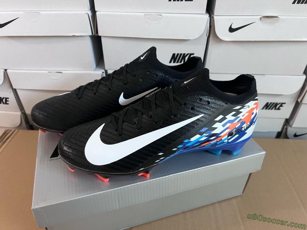 Nike Air Zoom Mercurial Vapor 16 Elite FG Firm Ground Soccer Cleats - Black/Blue/Orange