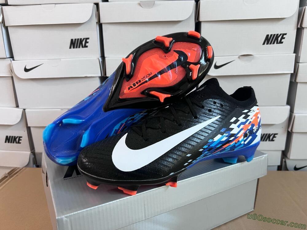 Nike Air Zoom Mercurial Vapor 16 Elite FG Firm Ground Soccer Cleats - Black/Blue/Orange