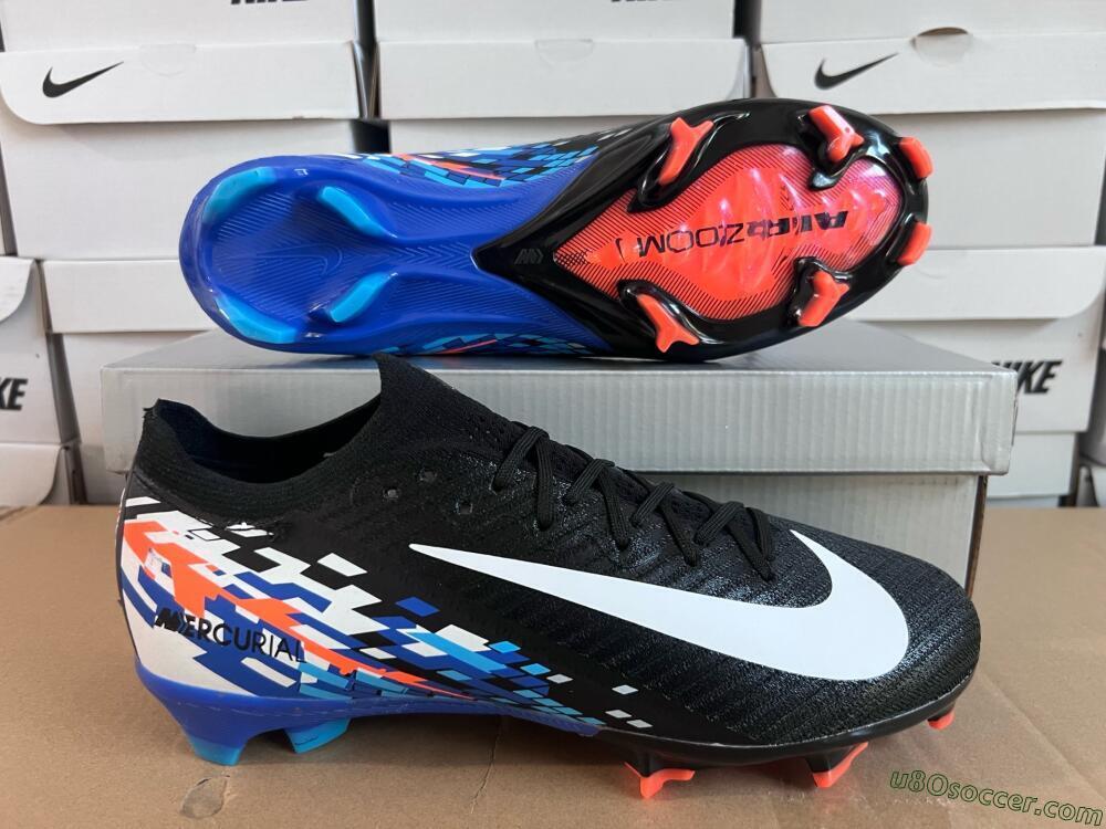 Nike Air Zoom Mercurial Vapor 16 Elite FG Firm Ground Soccer Cleats - Black/Blue/Orange