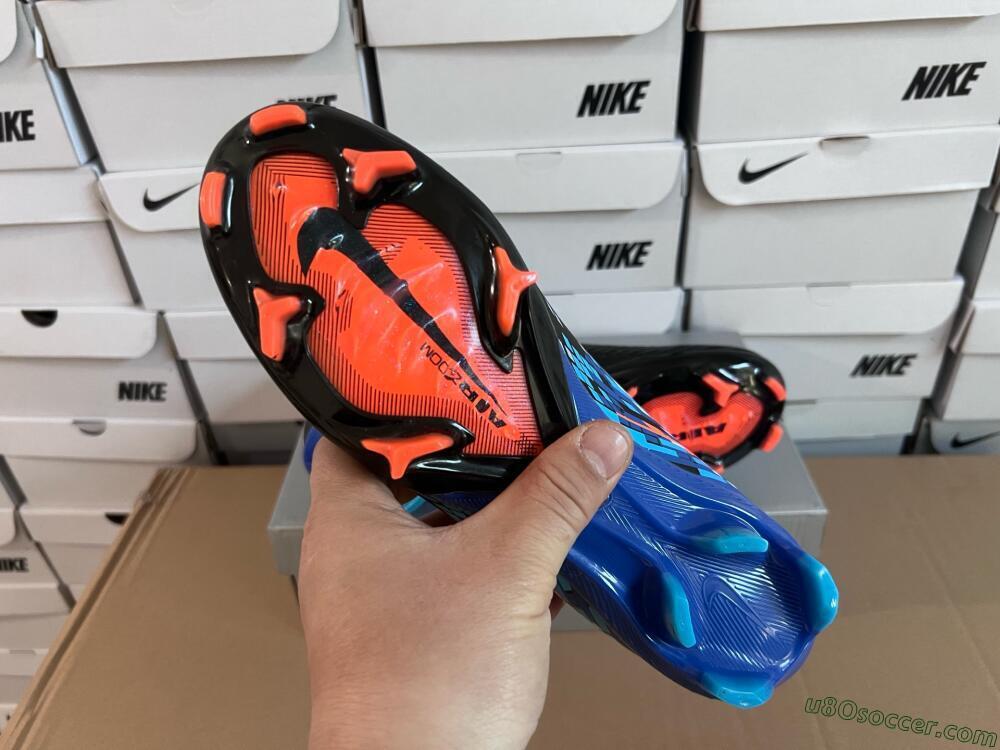 Nike Air Zoom Mercurial Vapor 16 Elite FG Firm Ground Soccer Cleats - Black/Blue/Orange