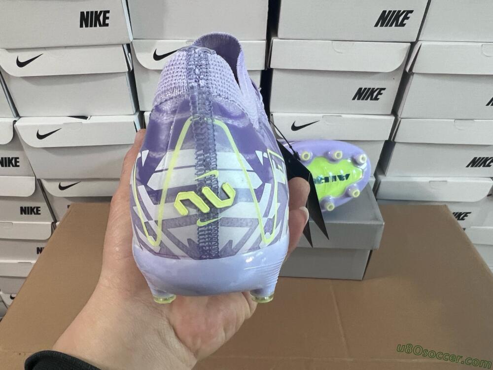 Nike Air Zoom Mercurial Vapor 16 Elite AG Artificial Grass Soccer Cleats - Purple/Yellow/Blue