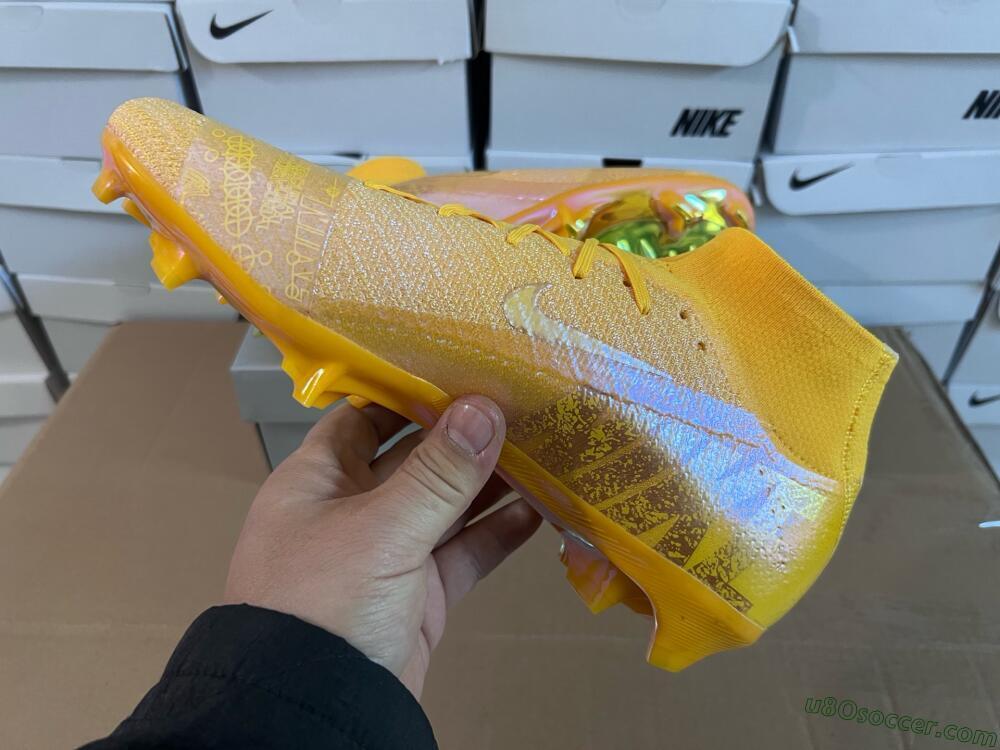 Nike Air Zoom Mercurial Superfly 10 Elite FG Firm Ground Soccer Cleats - Gold/Gold