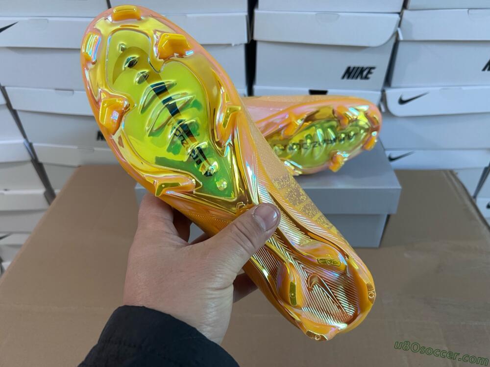 Nike Air Zoom Mercurial Superfly 10 Elite FG Firm Ground Soccer Cleats - Gold/Gold
