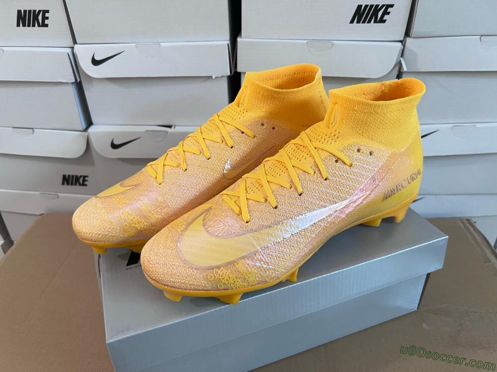 Nike Air Zoom Mercurial Superfly 10 Elite FG Firm Ground Soccer Cleats - Gold/Gold