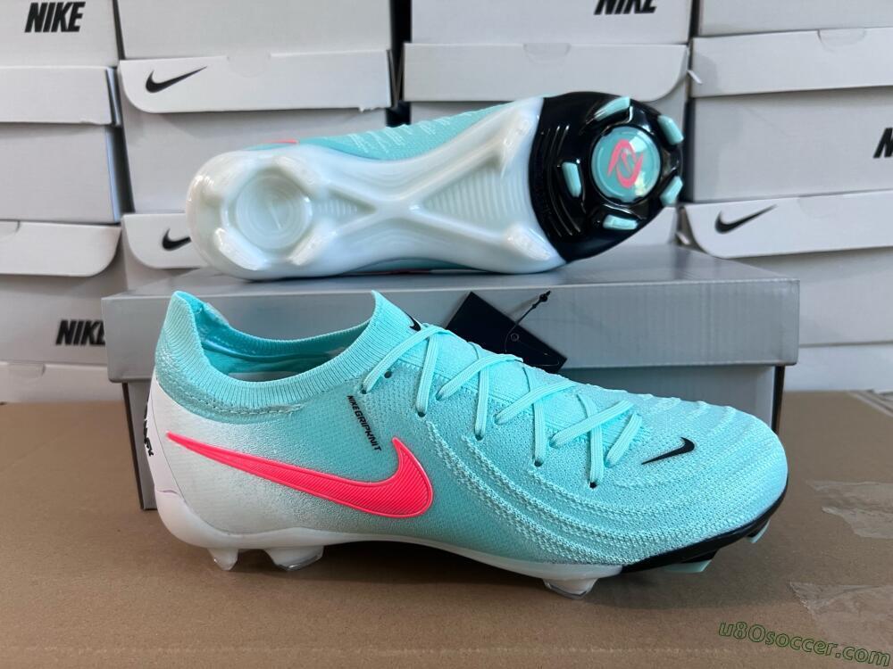 Nike Phantom Luna Elite FG Firm Ground Soccer Cleats - Jade/Red/White