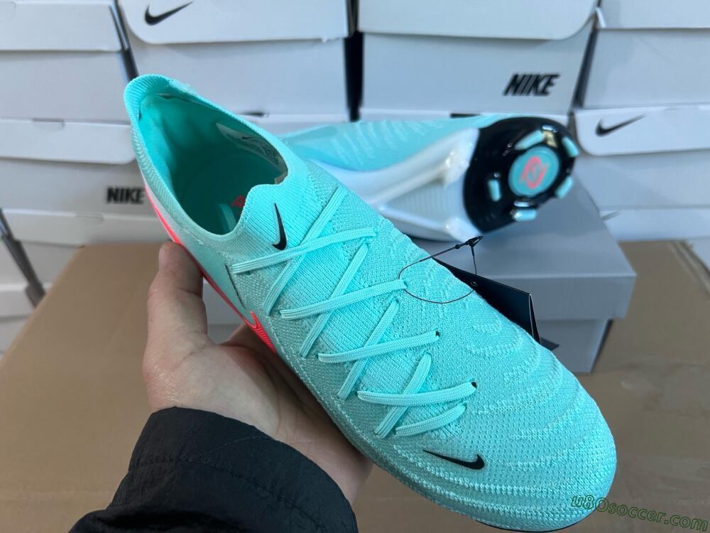 Nike Phantom Luna Elite FG Firm Ground Soccer Cleats - Jade/Red/White