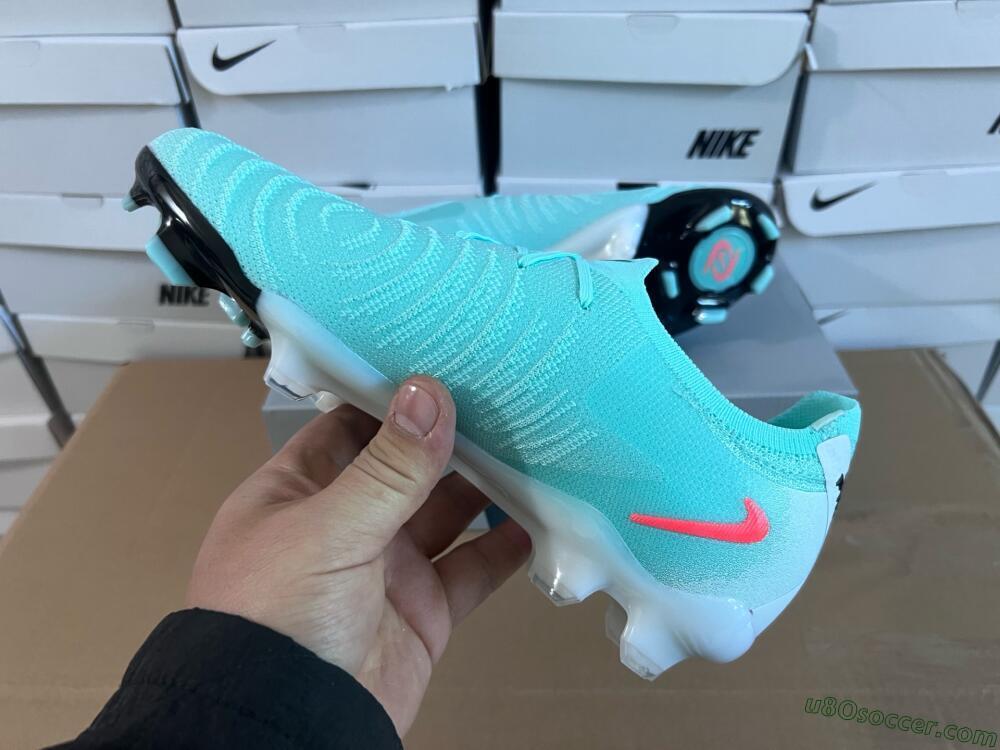 Nike Phantom Luna Elite FG Firm Ground Soccer Cleats - Jade/Red/White