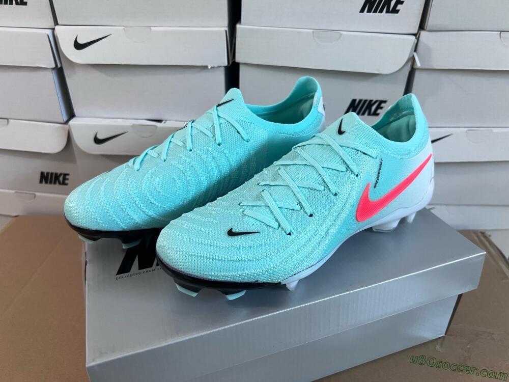 Nike Phantom Luna Elite FG Firm Ground Soccer Cleats - Jade/Red/White