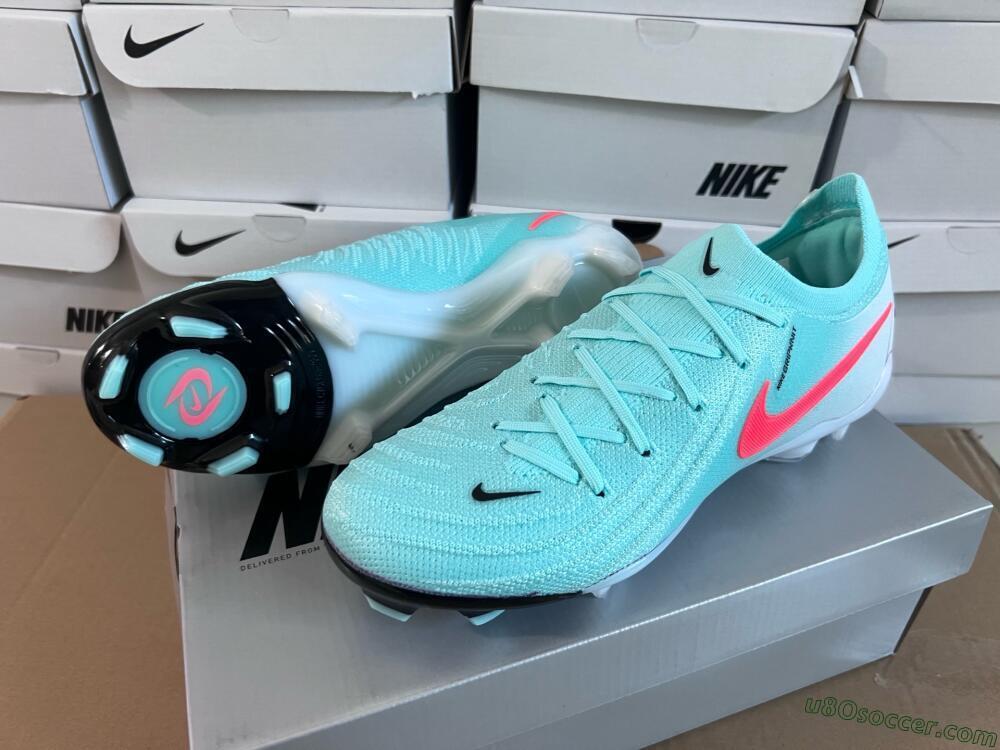 Nike Phantom Luna Elite FG Firm Ground Soccer Cleats - Jade/Red/White