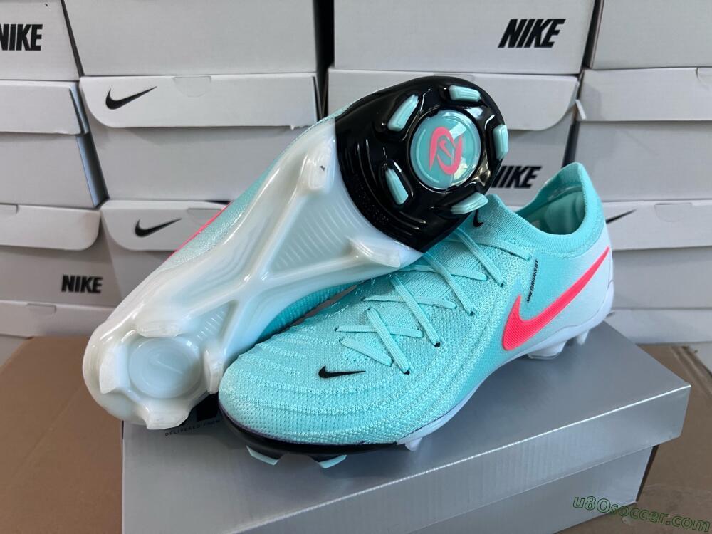 Nike Phantom Luna Elite FG Firm Ground Soccer Cleats - Jade/Red/White