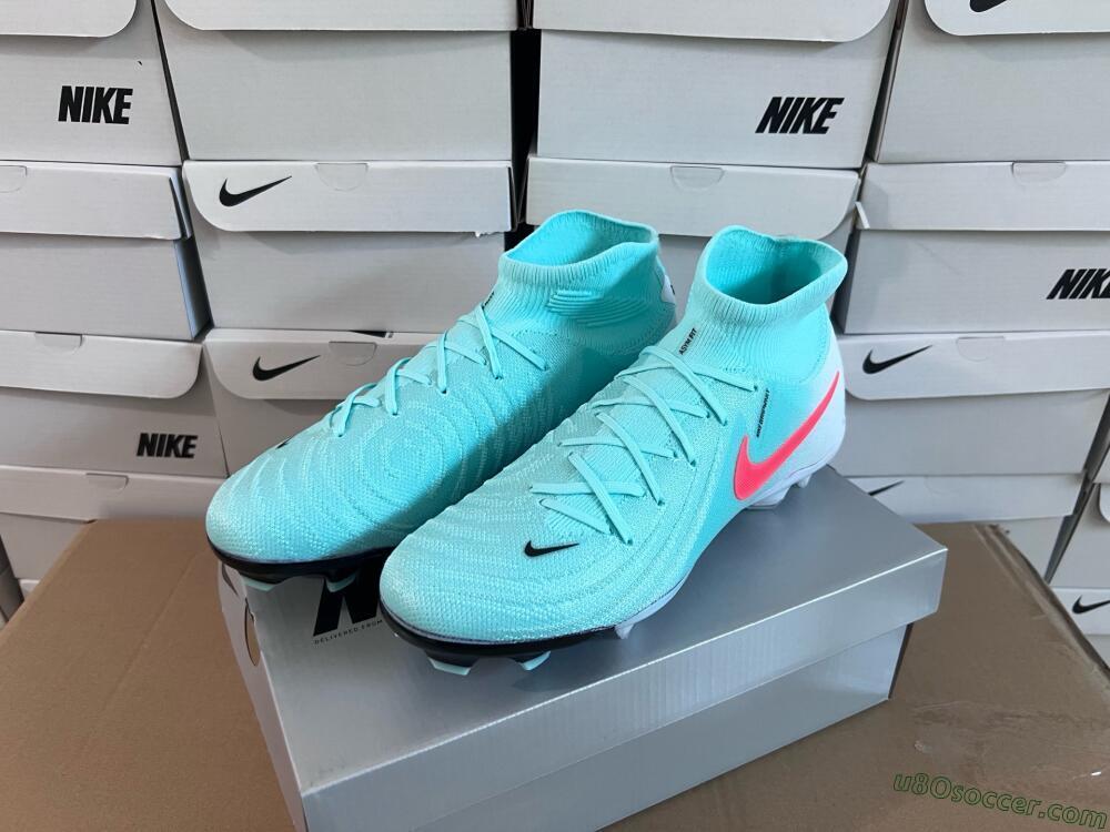 Nike Phantom Luna Elite FG Firm Ground Soccer Cleats - Jade/Red/White