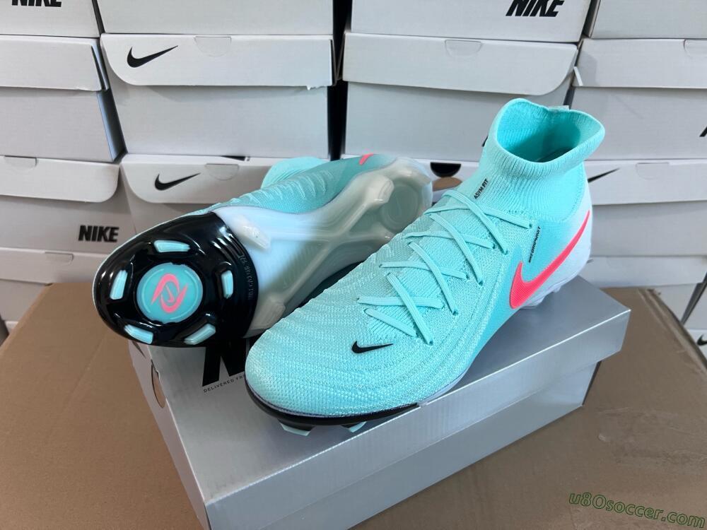 Nike Phantom Luna Elite FG Firm Ground Soccer Cleats - Jade/Red/White