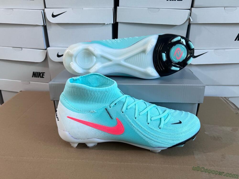 Nike Phantom Luna Elite FG Firm Ground Soccer Cleats - Jade/Red/White