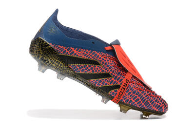 Adidas Predator Elite 25 Foldover Tongue FG Firm Ground Soccer Cleats - Red/Blue/Gold