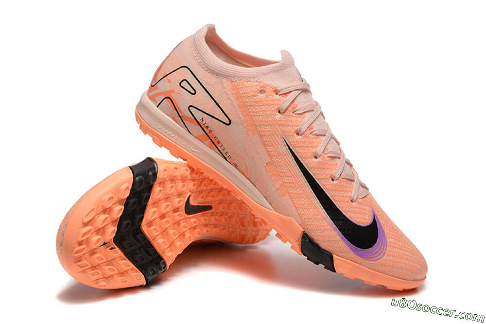 Nike Air Zoom Mercurial Vapor 16 Elite TF Artificial Turf Soccer Shoes - Pink/Purple/Black 4