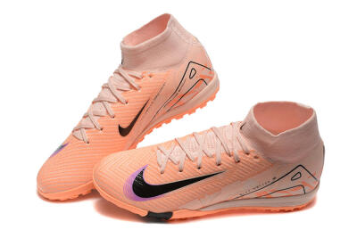 Nike Air Zoom Mercurial Superfly 10 Elite TF Artificial Turf Soccer Shoes - Pink/Purple/Black